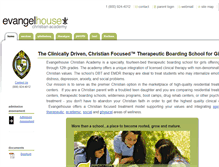 Tablet Screenshot of evangelhouse.com